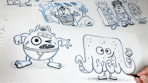 Easy Drawing: Cartoony Monsters