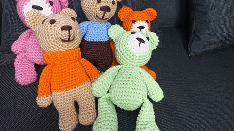Learn How to Crochet Amigurumi Teddy Bear for Beginners!