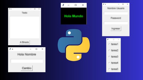 Python  y Tkinter: Crea 5 App Graficas En 1 Dia