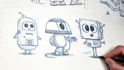 Easy Drawing: Cartoony Robots