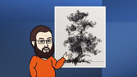 أسرار رسم اشجار اللاندسكيب بالقلم الرصاص
