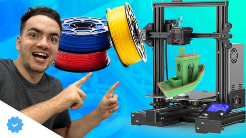 Curso de Impressão 3D + CURA: 2 cursos completos!