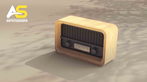 Blender practice by creating a stylized Radio
