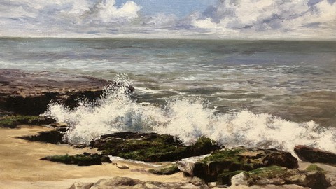 Master Seascape Oil Painting Techniques; Oil on Canvas