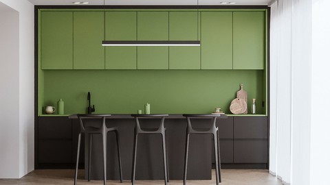 Mastering Kitchen Interior Design in 3DsMax & Corona Render