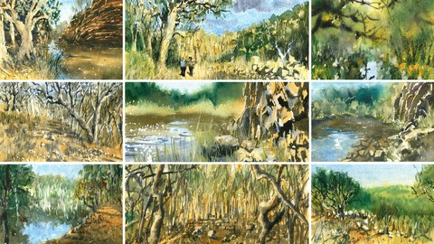 Mastering Atmospheric Natural Landscapes in Watercolor