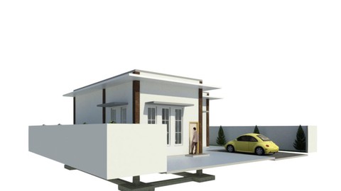 Design Rumah Minimalis Lantai-1 menggunakan Software Revit