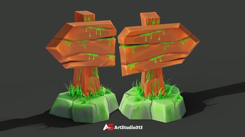 Texture painting game assets in Blender