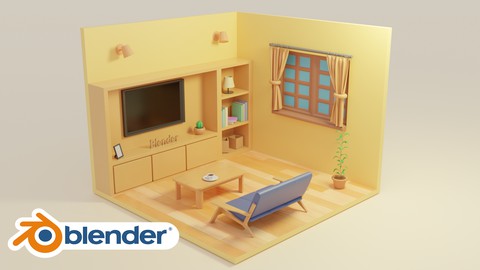 【モデリング実践】初心者から始めるBlenderミニチュア部屋づくり講座