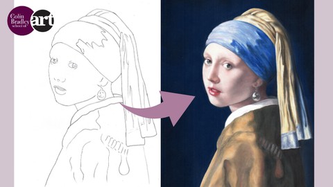 Girl with a Pearl Earring - Pastel Pencil Demonstration