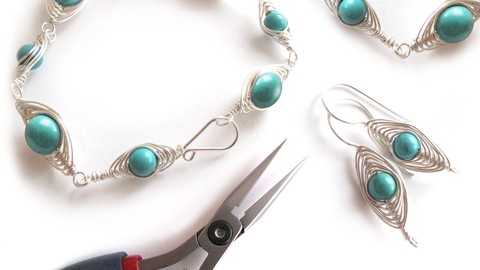Jewelry Making: Decorative Wire Wrapping 1 - Herringbone