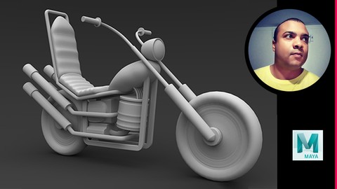 Curso Maya 3D Modelando uma Moto Cartoon