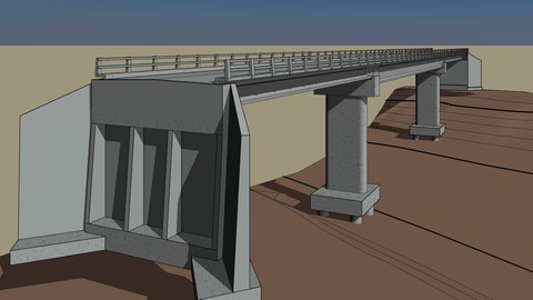 Modelado BIM 3D para puentes apliancando Revit 2022