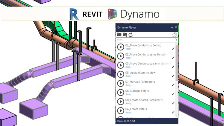 BIM Autodesk Revit Dynamo Player Modeling MEP Instalations