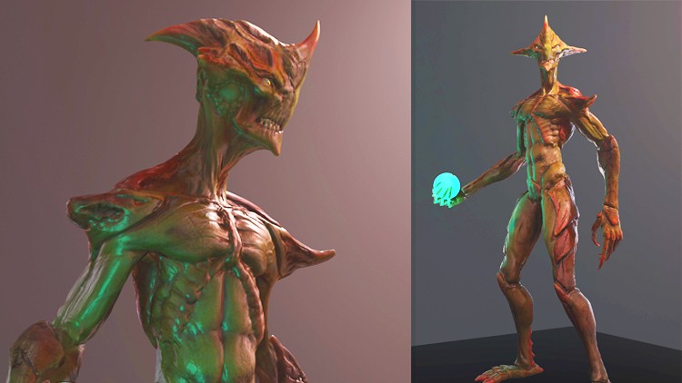 3D Game Character Creature - Full Complete Pipeline