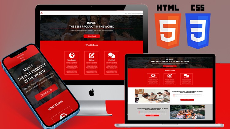 Responsive Web Development With HTML5 & CSS3 For Beginners