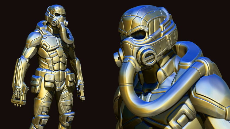 hard surface character creation in zbrush by victory3d