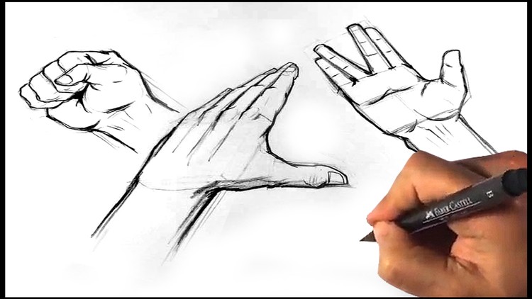 How to Draw Hands - Hand Figure Drawing Anatomy Course