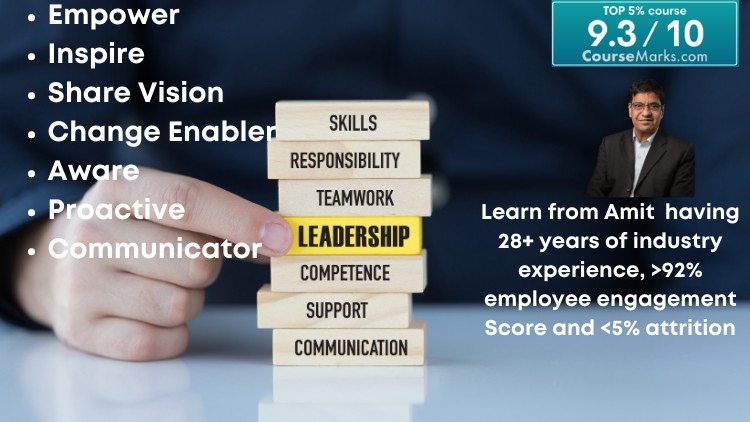 Transform yourself from a Manager to a Leader - Score 9.3/10