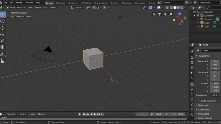 3D Reference Modeling Using Blender