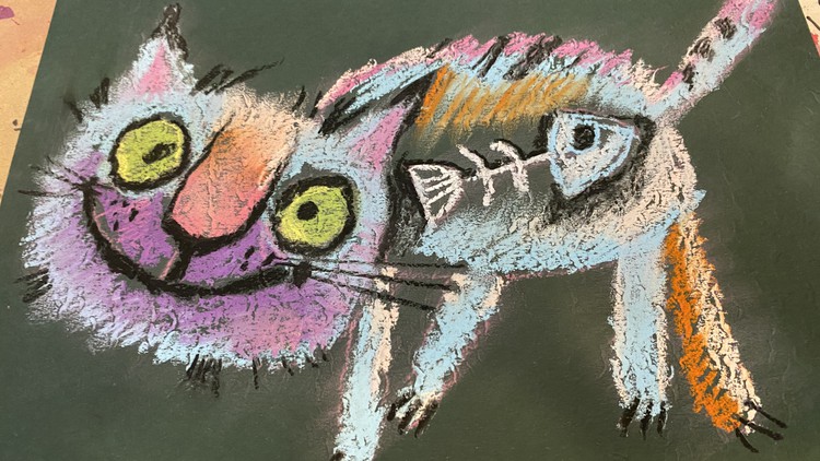 Гениальные характерные коты мягкой пастелью