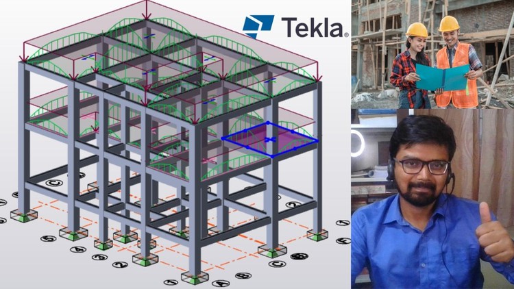 Building Design Using Tekla Structural Designer (IS Code)