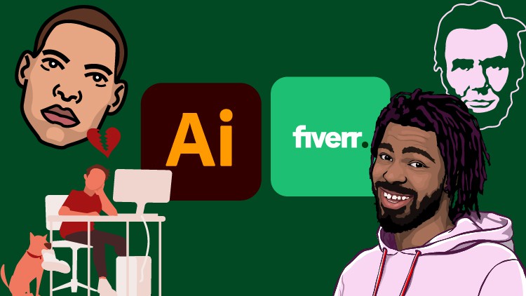Earn on Fiverr with Adobe Illustrator