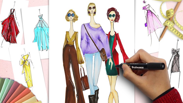 Draw fashion sketches for your brand of clothes by Olgakashirina  Fiverr